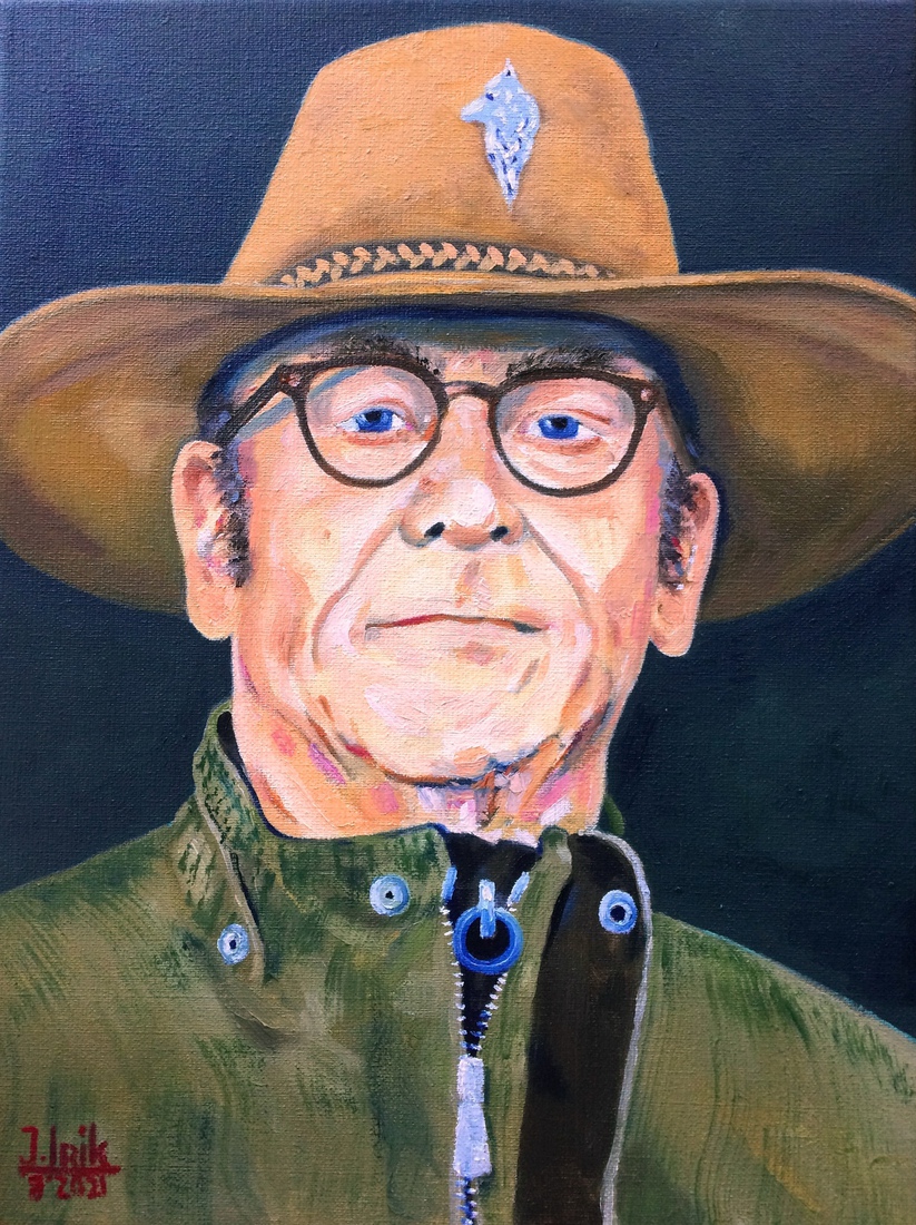 Zelfportret met hoed