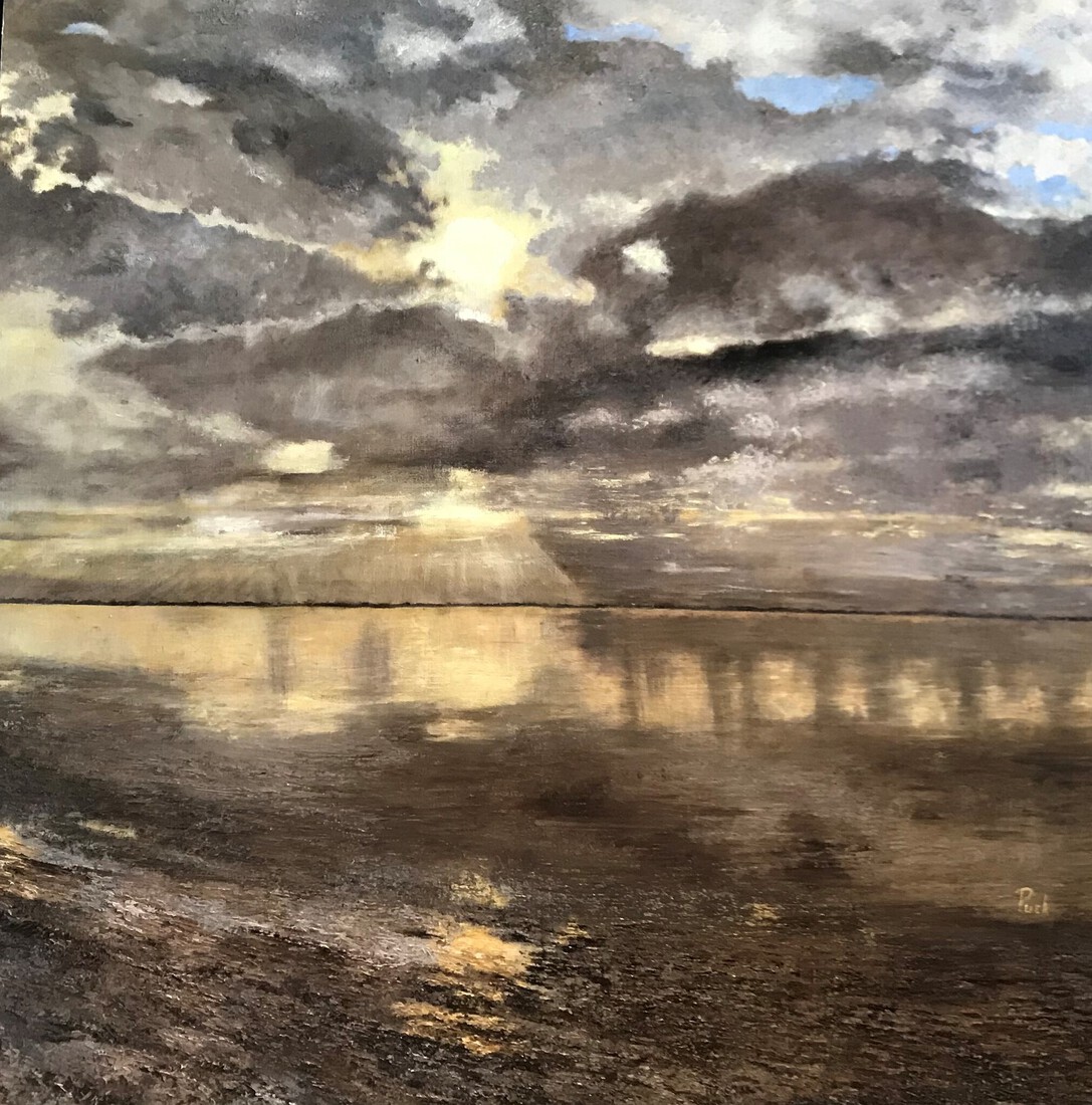 Oosterschelde, maartse buien.