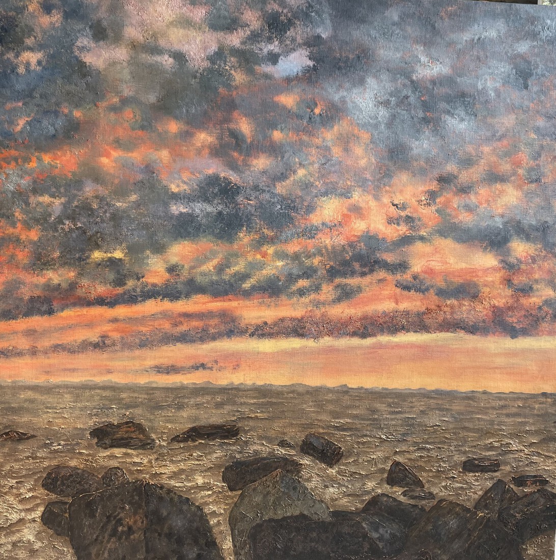 Oosterschelde, the sky is on fire