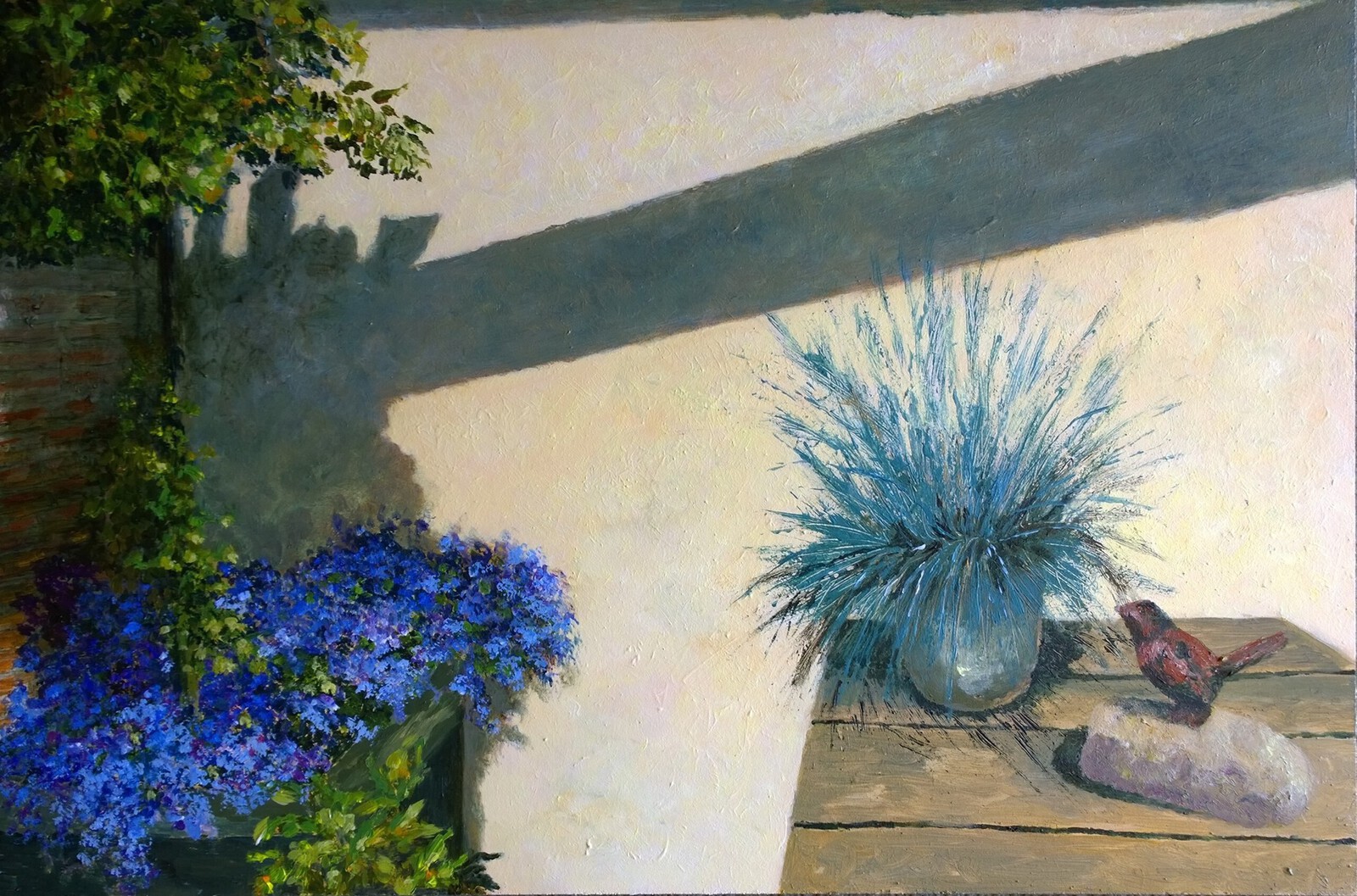 Zon in de patio