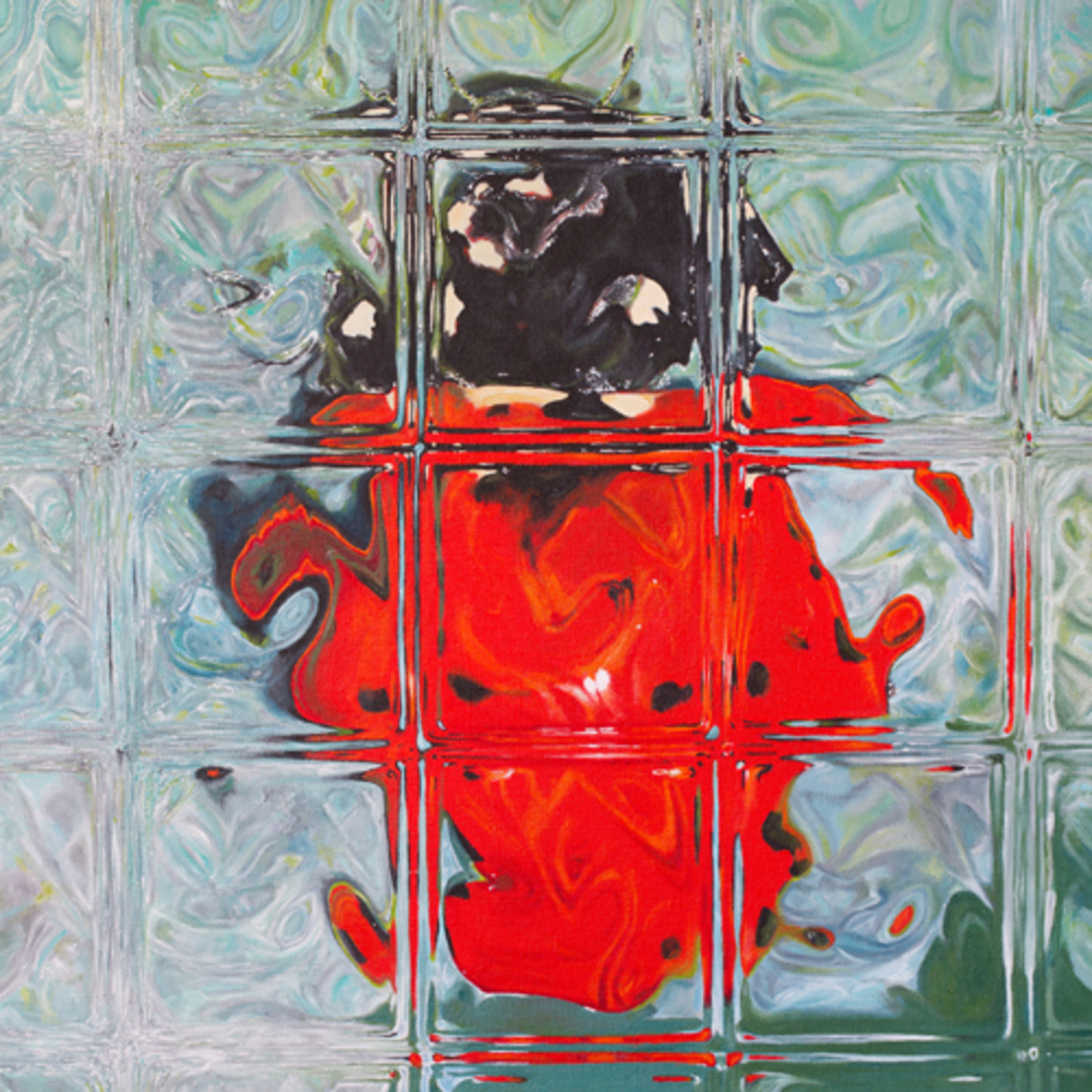 Lady Glass - handgeschilderd