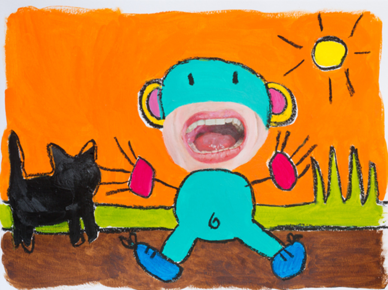 My 5 year old can do that - black cat