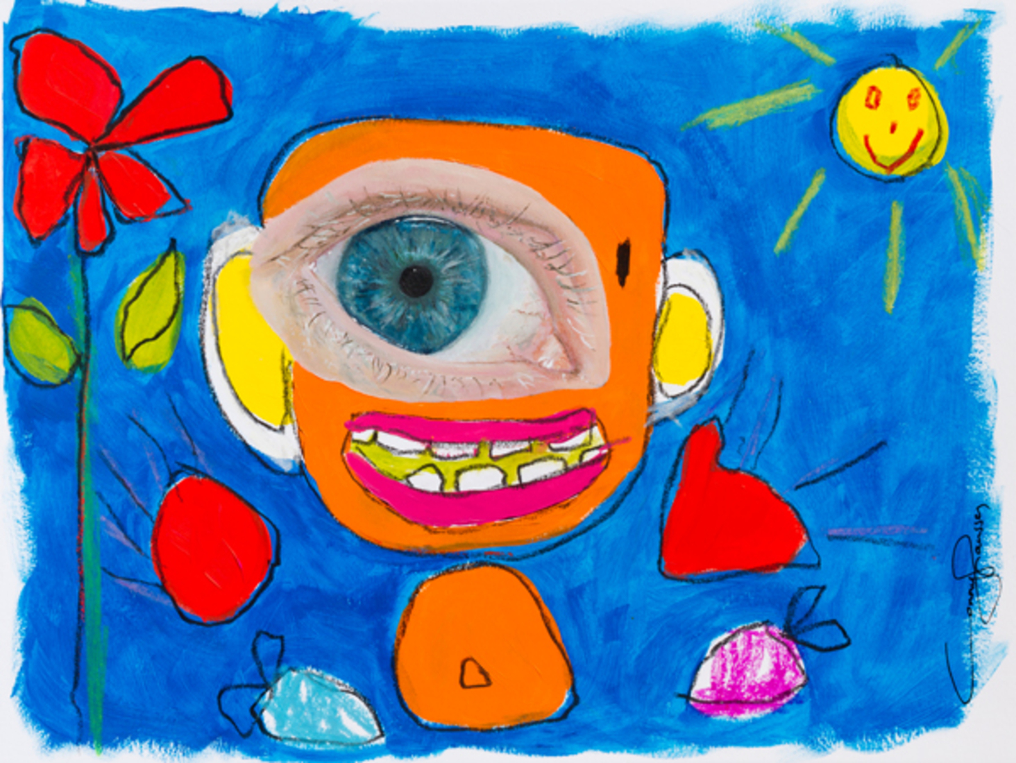 My 5 year old can do that - red flower