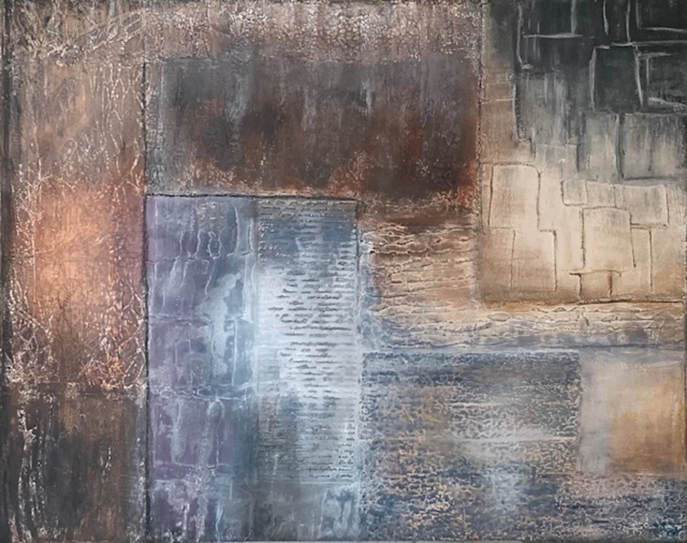 Mixed media materie schilderij [Nr. 20]