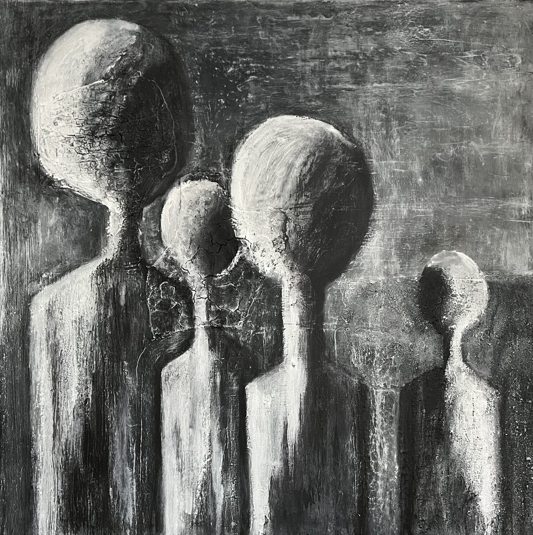 Mixed media materie schilderij [Nr. 47]