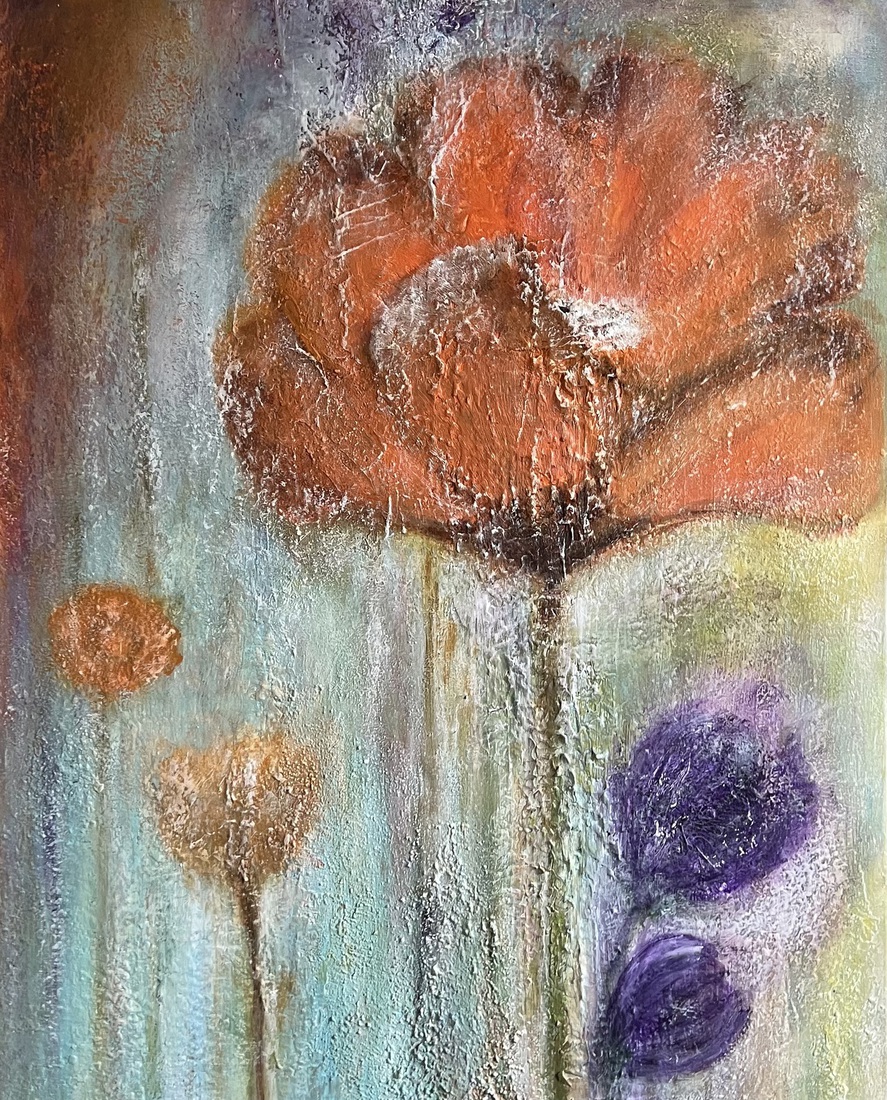 Mixed media materie schilderij [Nr. 49]