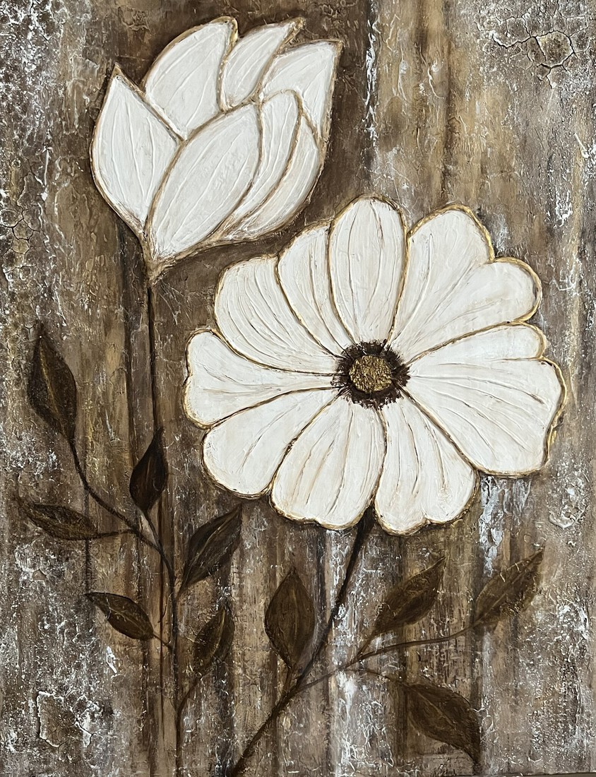 Mixed media materie schilderij 