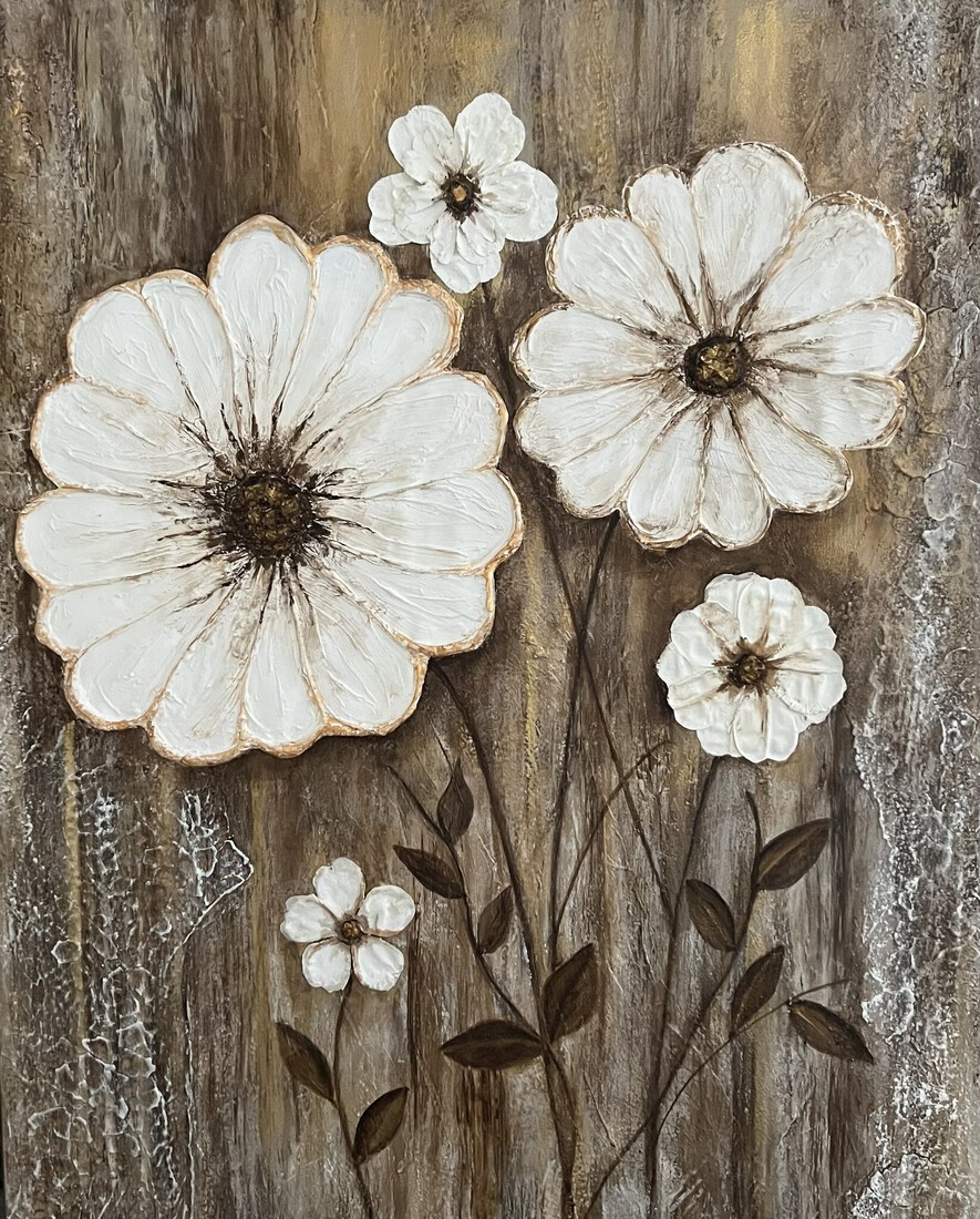 Mixed media materie schilderij 