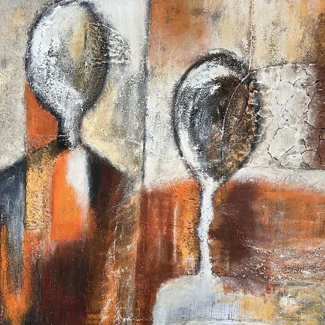 Mixed media materie schilderij [Nr. 46]