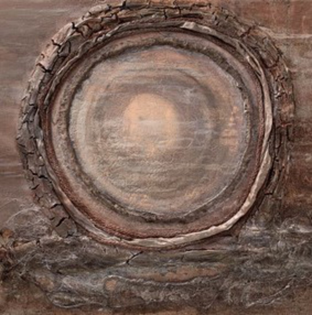 Mixed media materie schilderij 