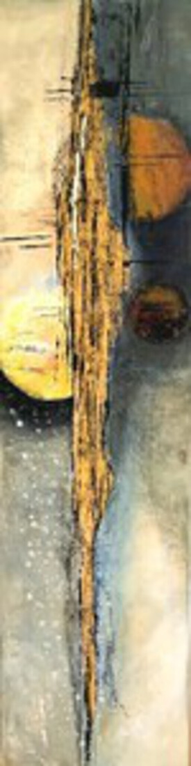 Mixed media materie schilderij 