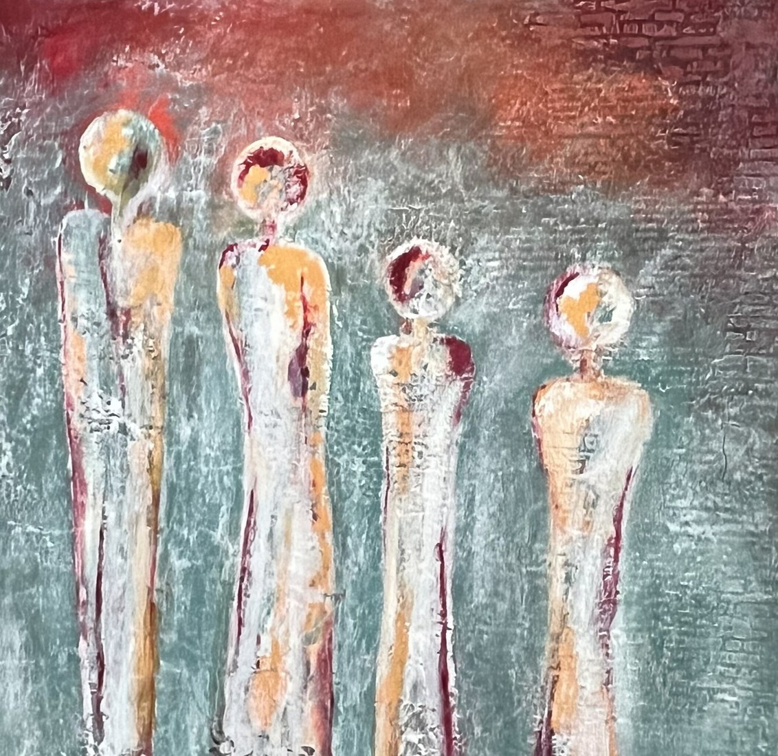 Mixed media materie schilderij [Nr. 51]