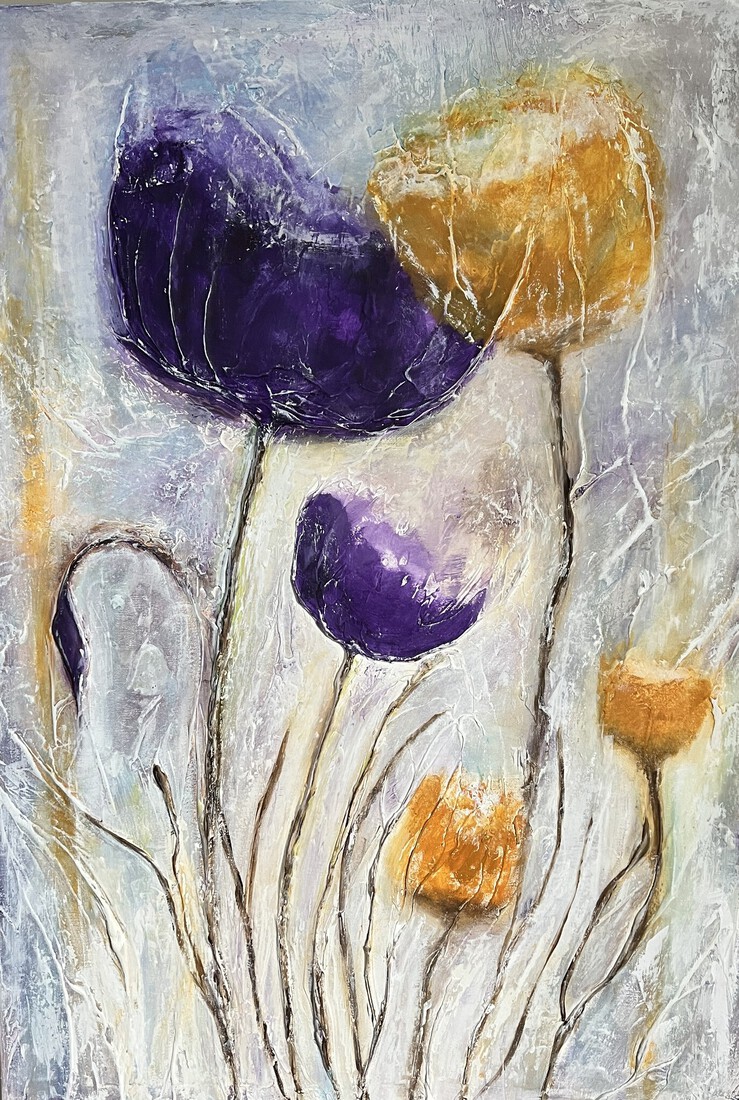 Mixed media materie schilderij [53]