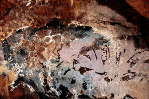 Detailfoto's van roest.