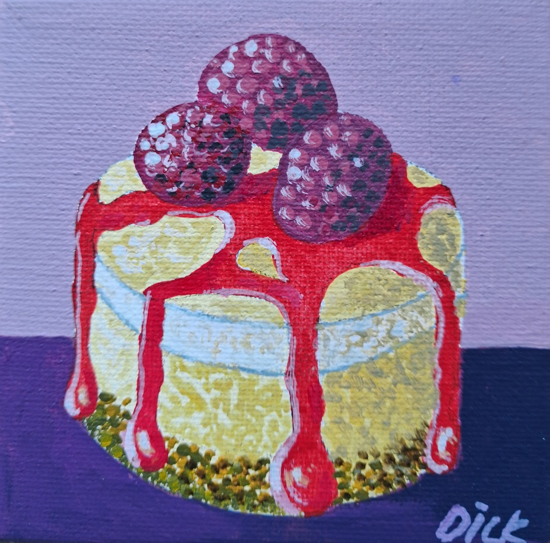 Taartje met frambozen