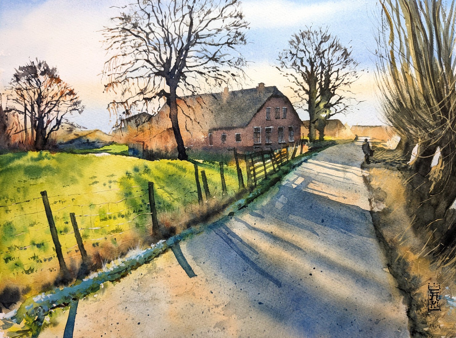 Boerderij in Ochtendlicht