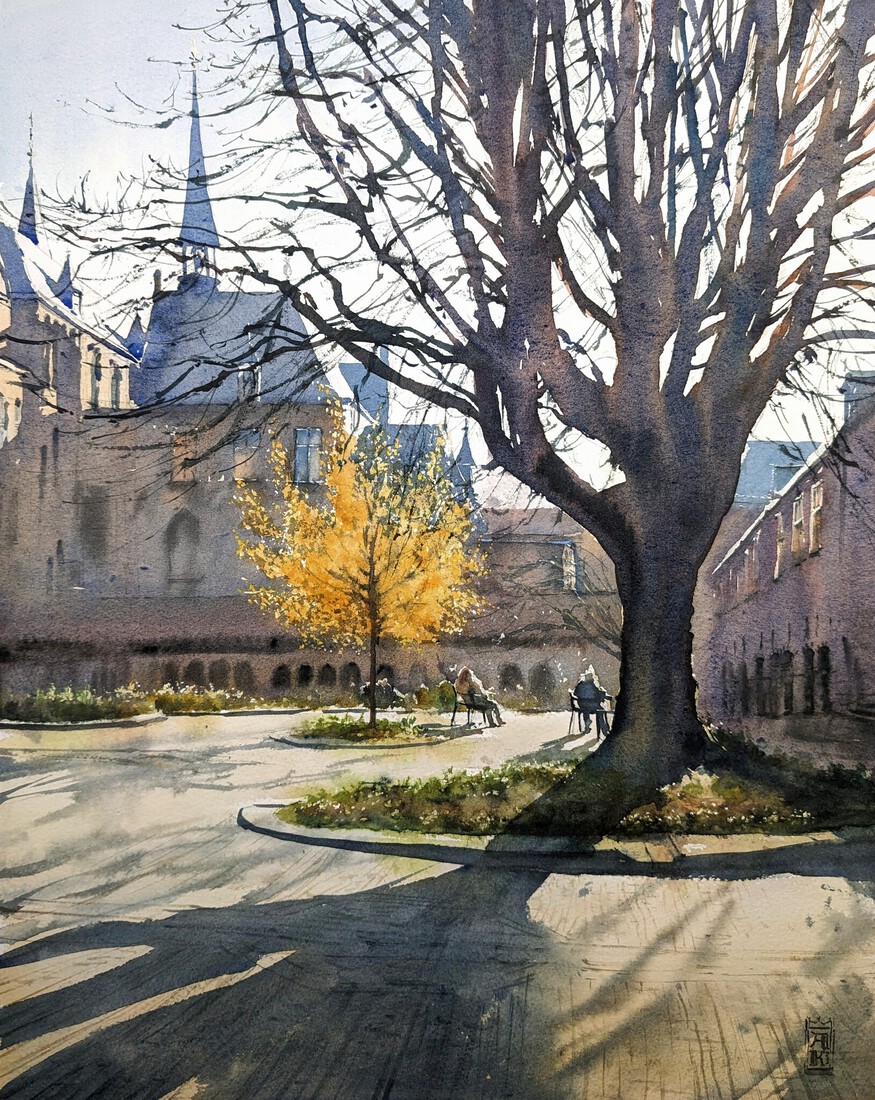 Ontwaken van de Lente op de Mariaplaats in Utrecht