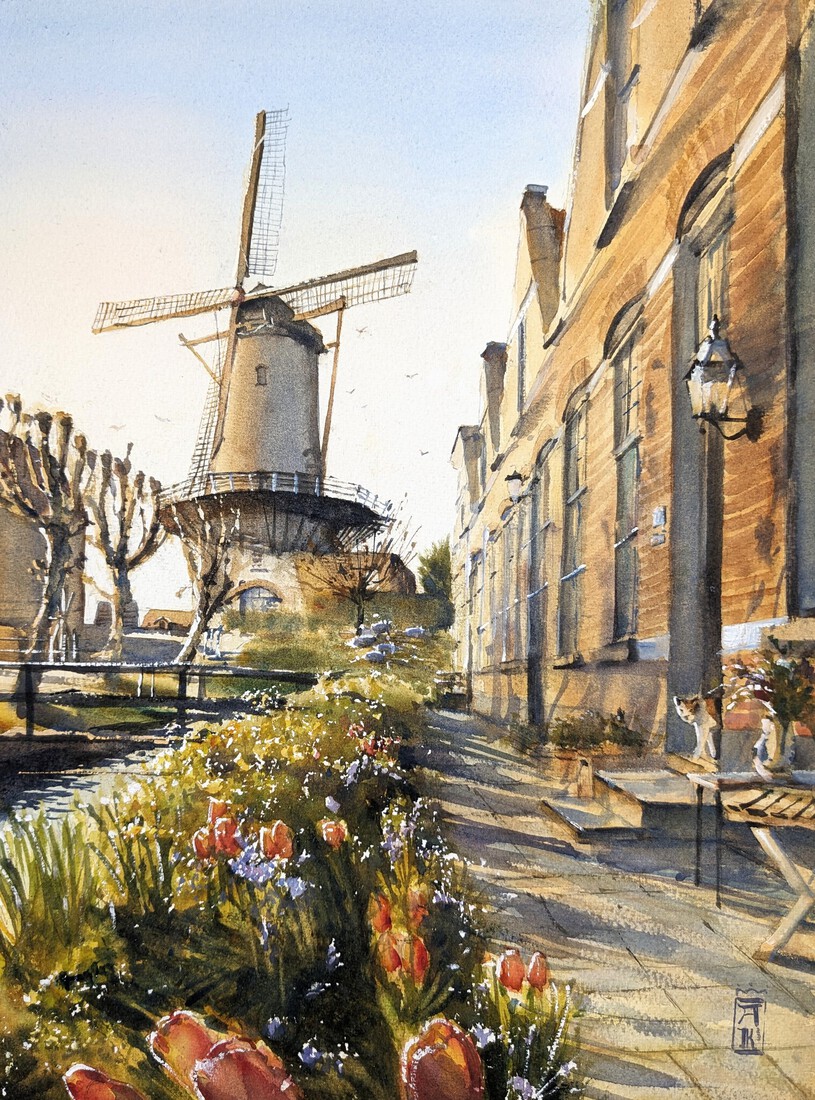 Achterstraat in de Lente, Willemstad