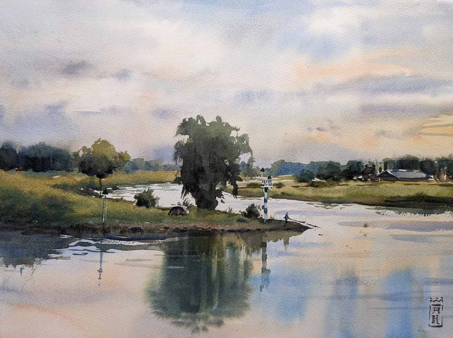 Avond aan de IJssel (en plein air)