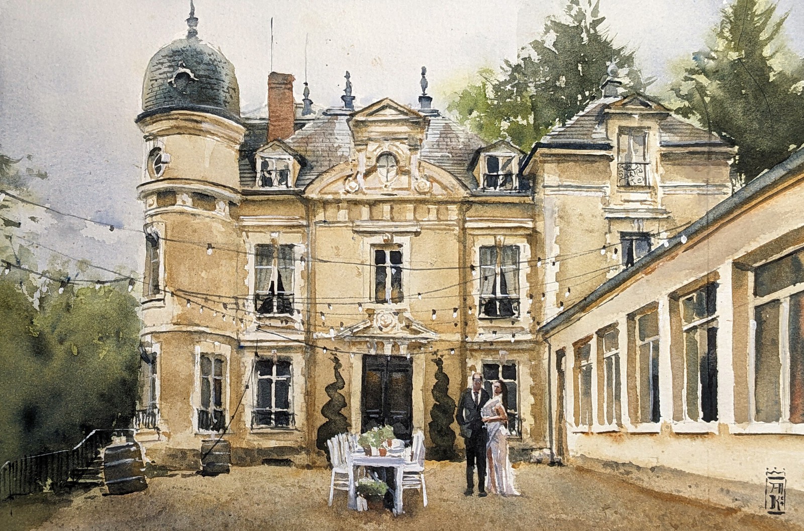 Bruiloft bij Chateau Fretoy