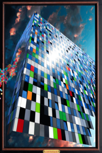 Floating architecture in the city of Utrecht, Netherlands