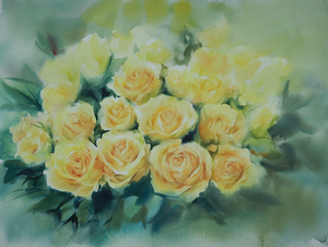 Although its flowering period is short, its beauty is forever fixed on the drawing paper by brush

If you have any question, don't hesitate to contact me! 