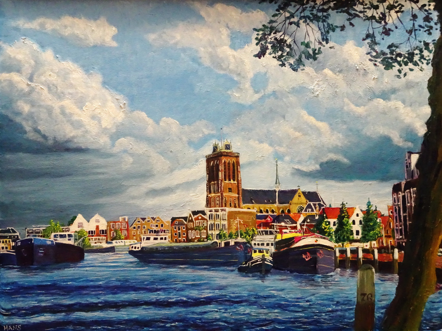 Gezicht op Dordrecht