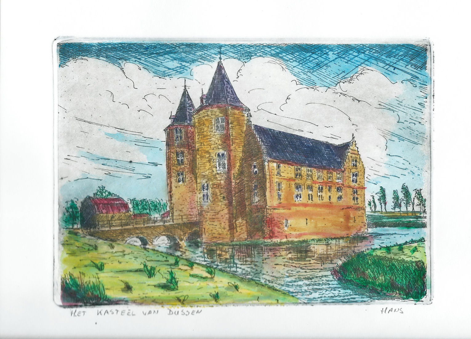 Dussen, kasteel en stadhuis