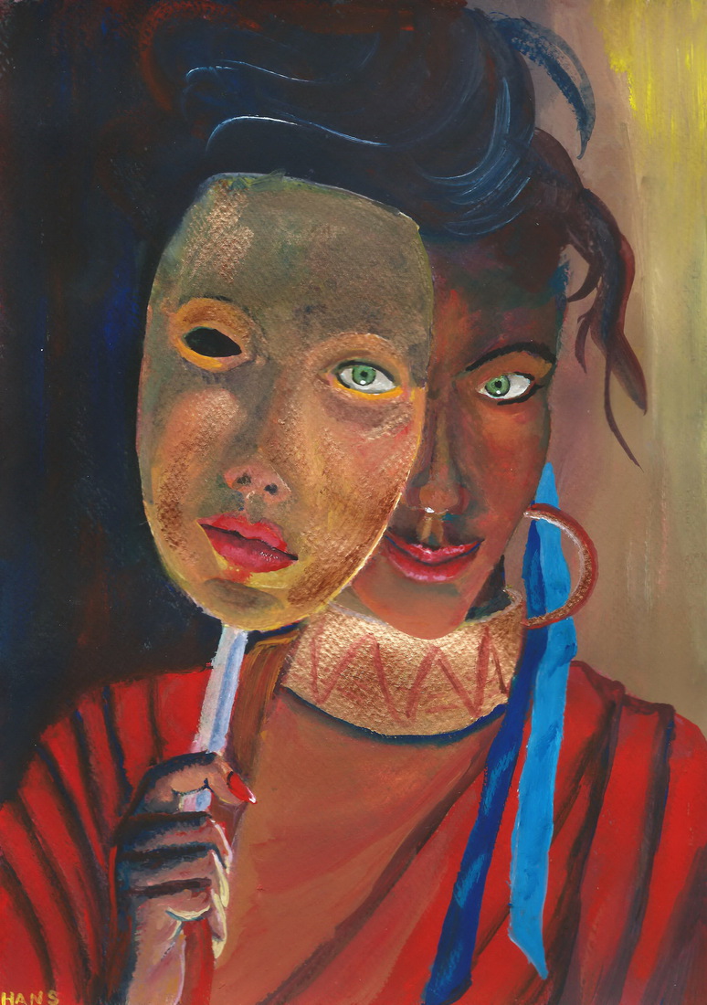 De dame met het masker