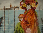 Carnaval in Venetie. door maskers gezien.Geinspireerd door het kleurrijke feest en verkleed gaan in de meest prachtige creaties. Een gedaante wisseling kunnen ondergaan in het personage die je wilt zijn en anoniem achter de maskers blijven. 