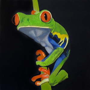 Deze schilderijen zijn gemaakt met een klassieke onderschildering in omber en wit, glaceren en de nat in nat methode.