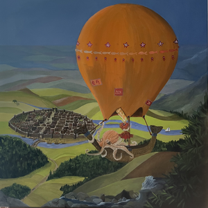 Fantasie schilderijen in olieverf