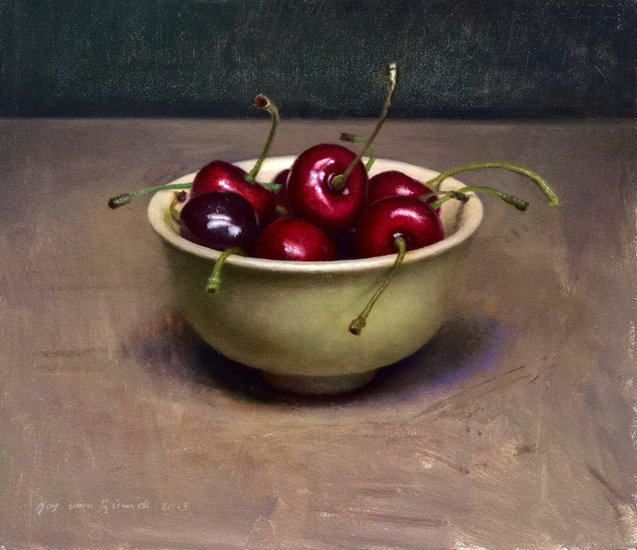 Stilleven met kersen