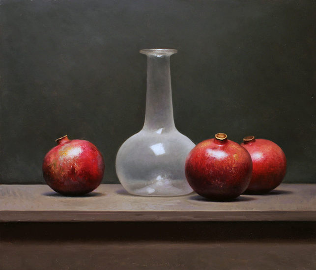 Stilleven met granaatappels