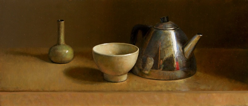 Stilleven met theepot