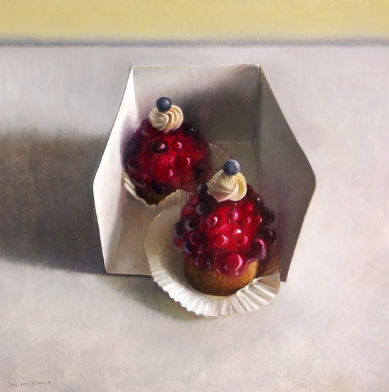 Stilleven met gebakjes