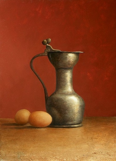 Stilleven 'authentieke' 17e eeuwse kan