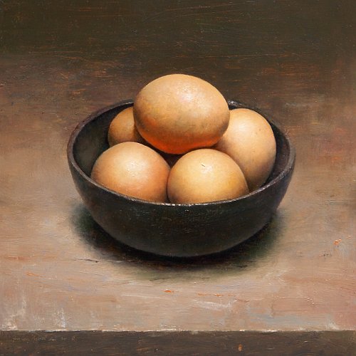 Stilleven met eieren