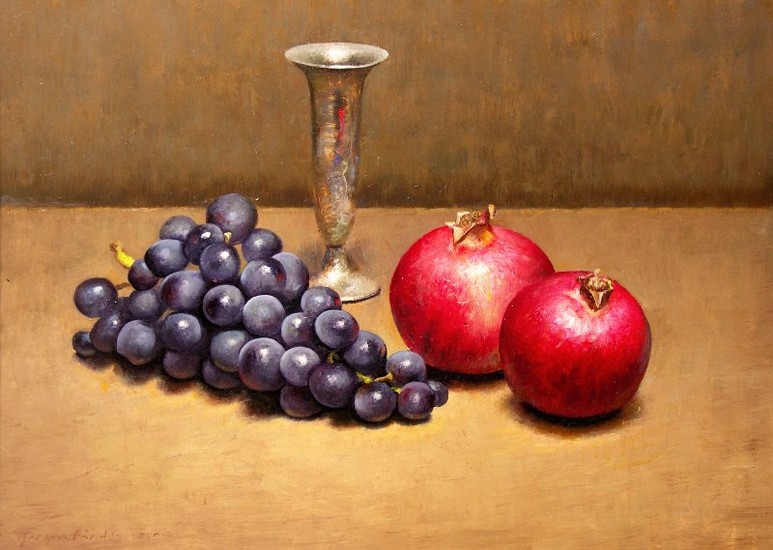 Stilleven met druiven