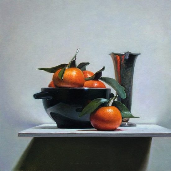 Stilleven met mandarijntjes