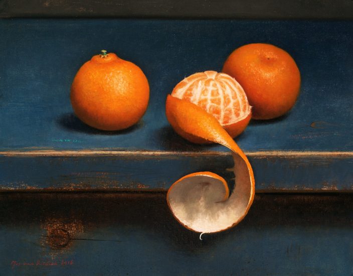 Stilleven met mandarijntjes