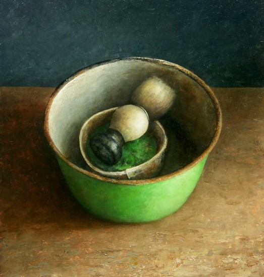 Stilleven met scheerzeep