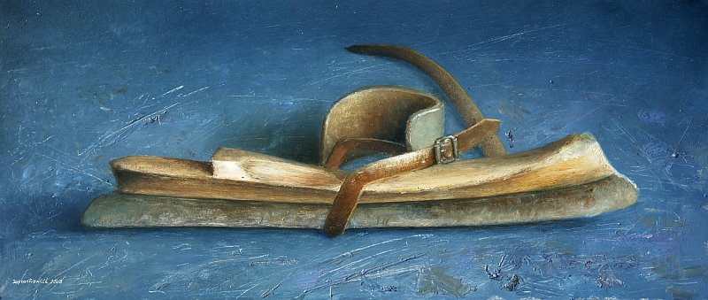 Stilleven met schaats