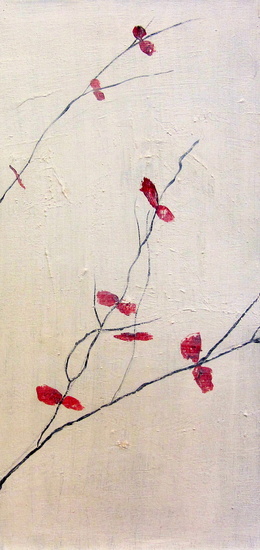 bloemen in de sneeuw