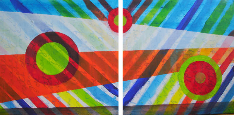 tweeluik streepjes en rondjes