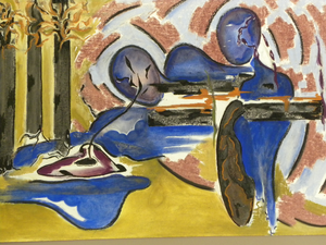 Recente pasteltekeningen op groot formaat. Inspiratiebronnen zijn de natuur, filosofie maar vooral het lichaam, lichaamsvormen en beweging.