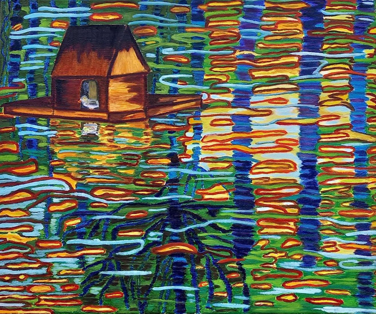 reflectie eendenkooi