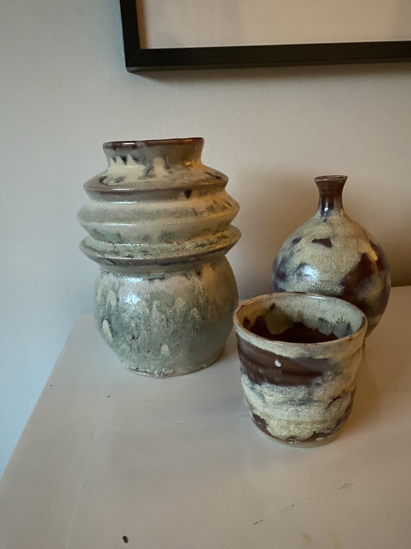 Grillig setje Tortus vaas, beker, vaasje