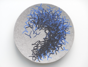 Vilten wandsculpturen/mixed media.