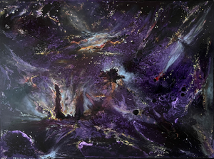 Deze schilderijen heb ik gemaakt na geïnspireerd te zijn van de geweldige afbeeldingen van de James Webb Space Telescope. De schilderijen zijn niet realistisch maar ontstaan uit mijn fantasie.